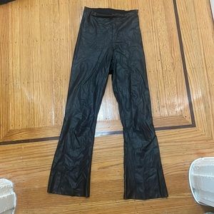 Faux-leather spanx pants